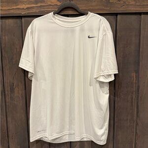 Nike White Short Sleeve Dri-FIT Performance Tee